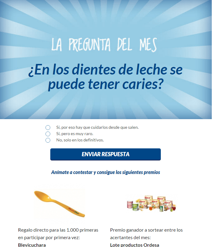 Cuchara totalmente gratis con Blevit