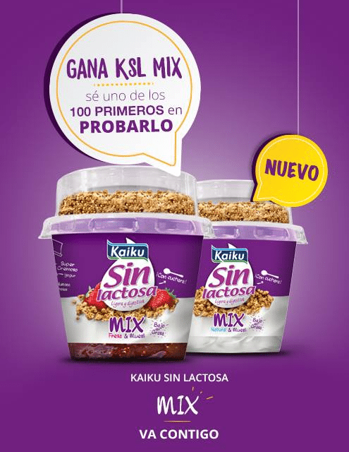Prueba gratis kaiku sin Lactosa