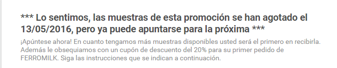 ferromilk muestra