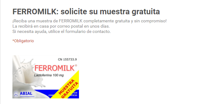 muestras gratis de ferromilk