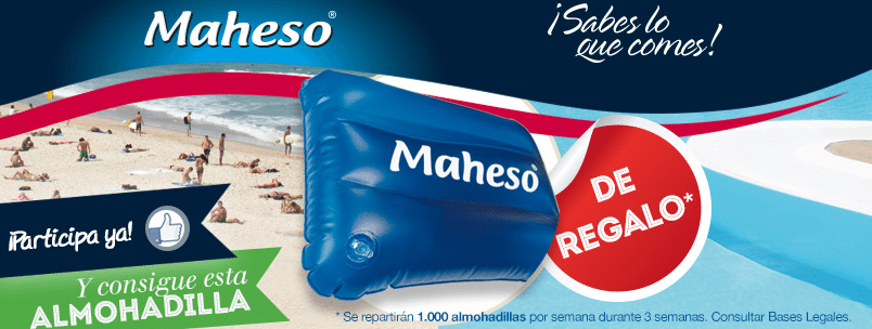Almohadilla hinchable gratis con Maheso