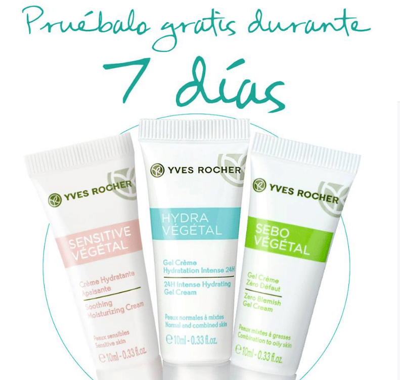 Muestras gratis de tratamiento facial Yves Rocher