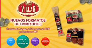 Reembolso 3 Euros embutidos Villar