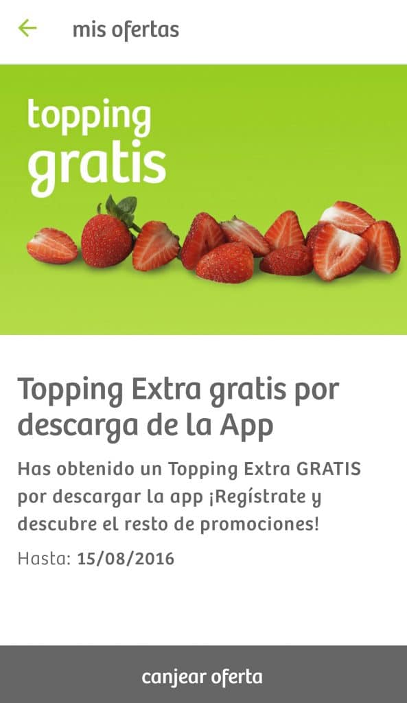 Topping Gratis llaollao