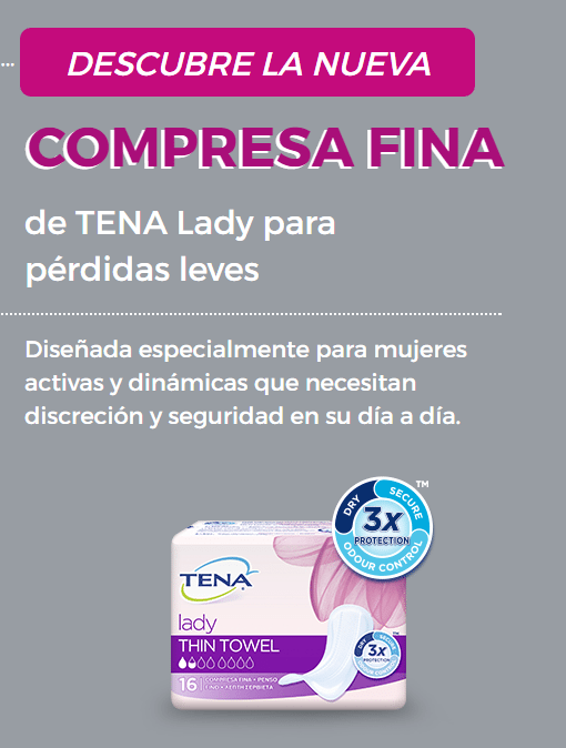 Muestra Gratis Compresa Fina TENA Lady Muestra Gratis Compresa Fina TENA Lady