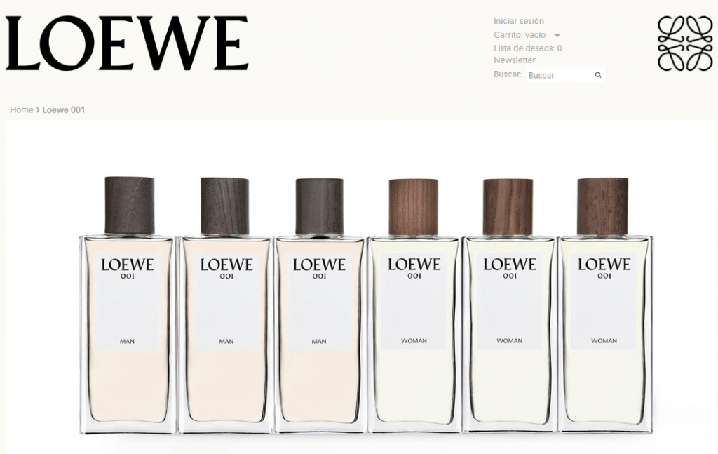 Muestra gratis de perfume Loewe