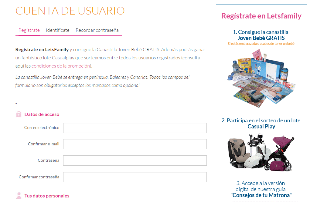 Canastilla Let´s Family gratis a domicilio