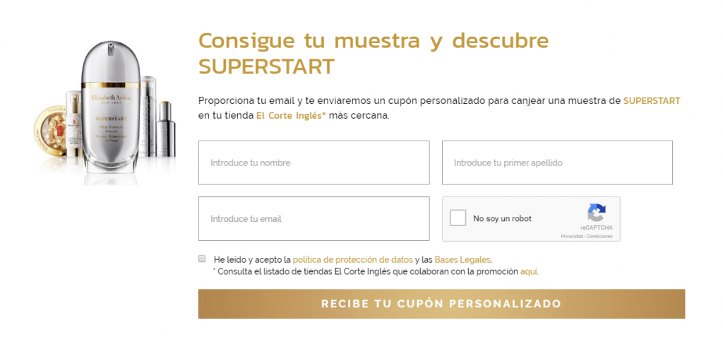 Muestras gratis de Superstart de Elisabeth Arden