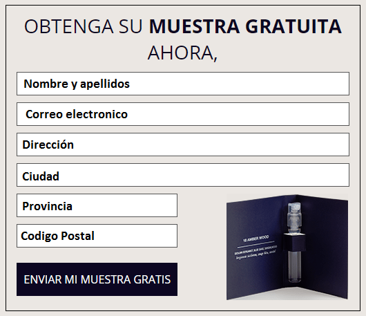 Muestras gratis de perfume Profile