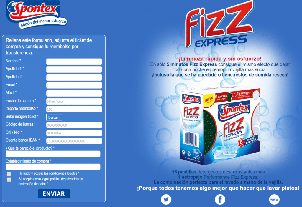 Prueba gratis Fizz de Spontex