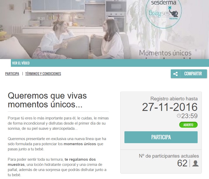 Muestra gratis Babyses de Sesderma