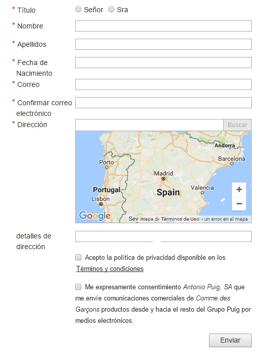 Muestras gratis de perfume CDG 2