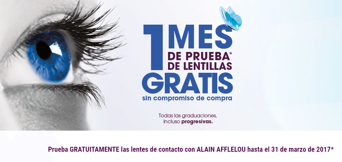 Lentillas gratis durante un mes
