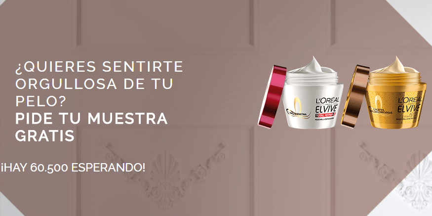 Muestras gratis de mascarilla