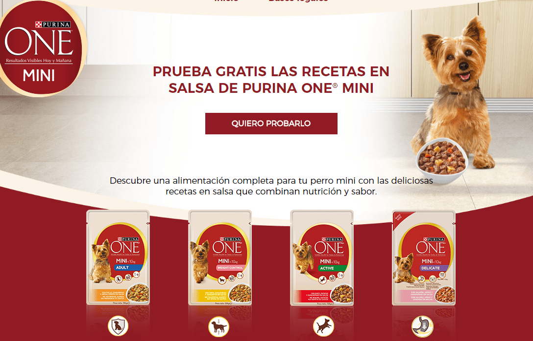 Muestras gratis de comida para perro