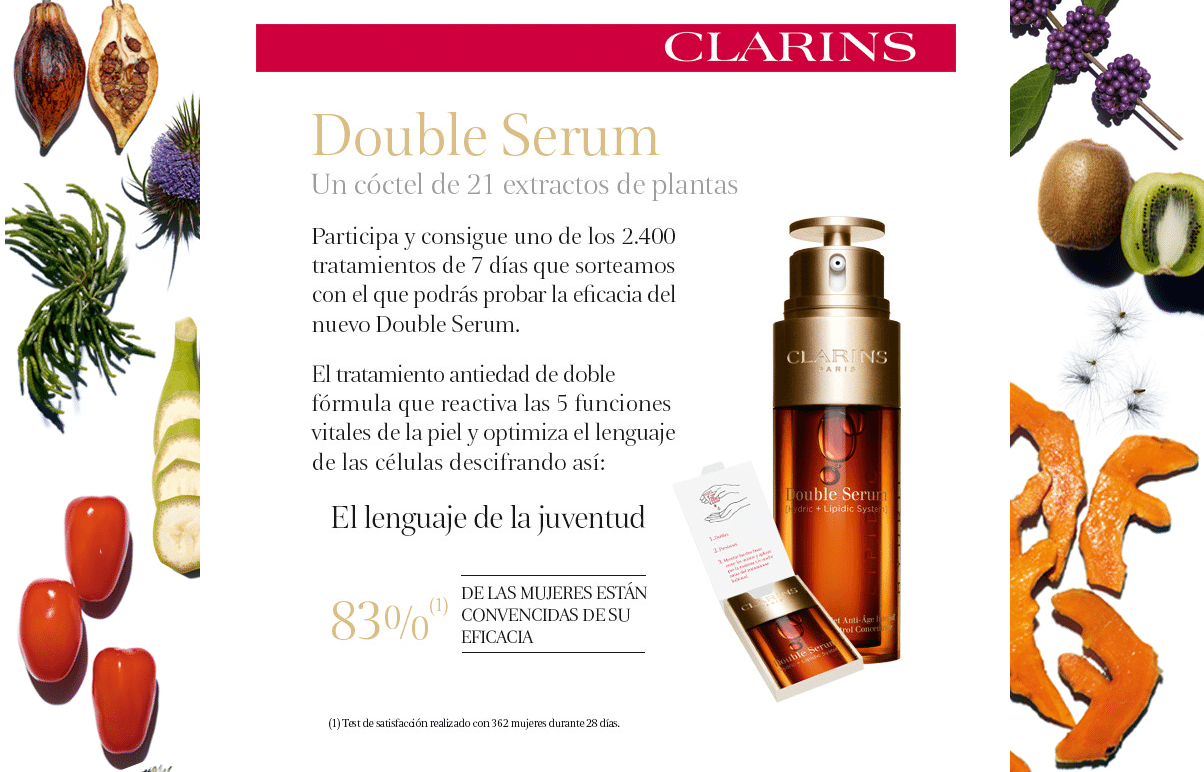 Consigue un tratamiento Clarins para 7 días
