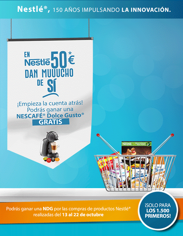 Reparten 1.500 cafeteras gratis DolceGusto
