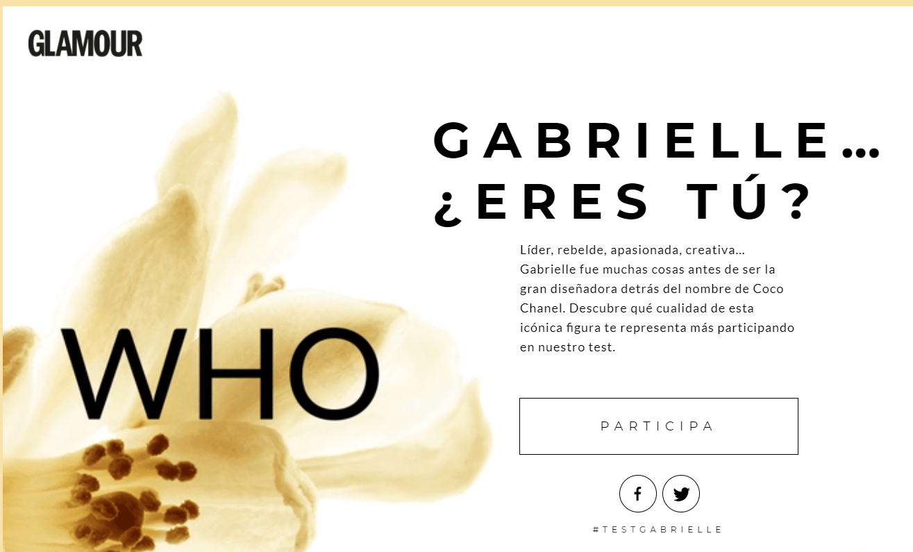 Muestras gratis de perfume Gabrielle de Chanel