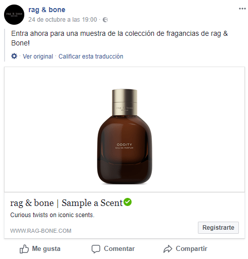 Muestras gratis de perfume Oddity