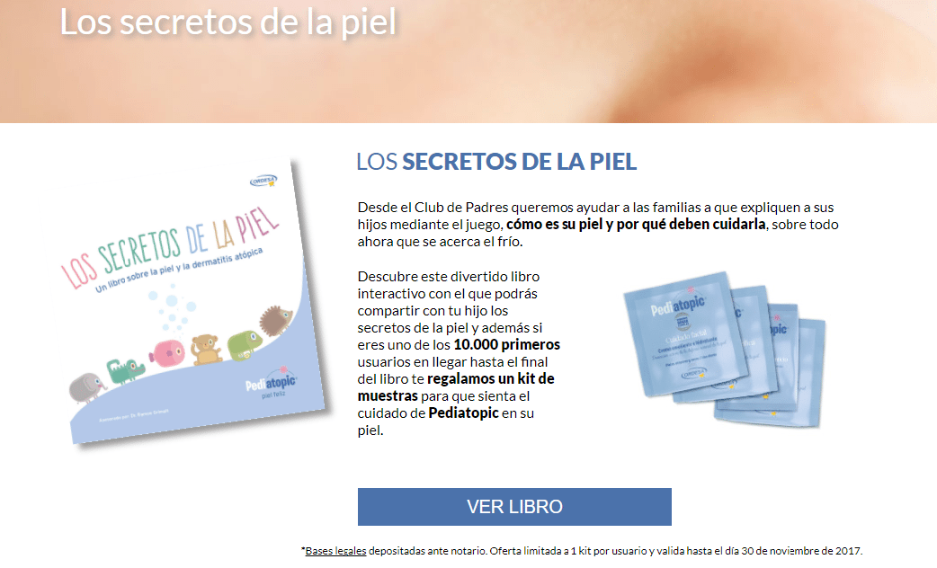 Muestras gratis de Pediatopic y un libro interactivo