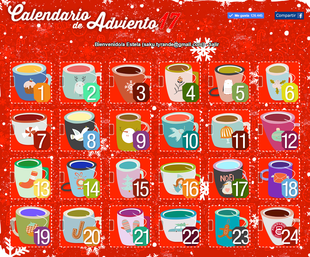 Calendarios de adviento con regalos 2017