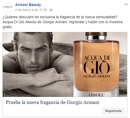 Muestras gratis de perfume Aqua Di Gio