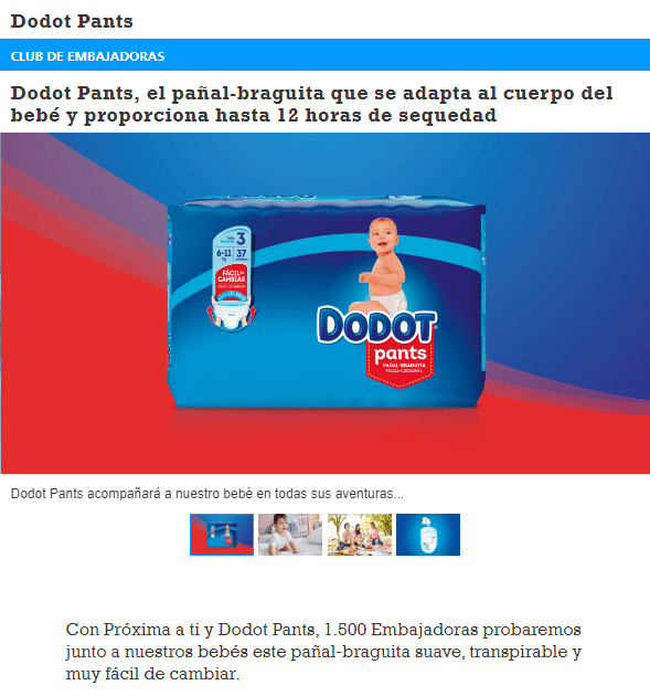 Consigue un paquete de pañales Dodot gratis