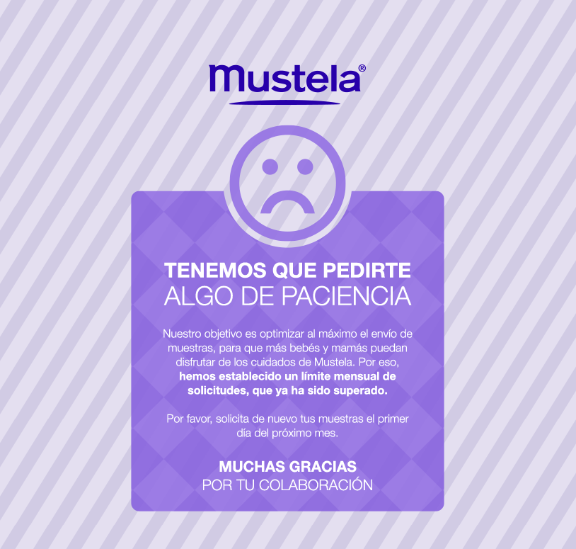 Muestras gratis Mustela 2019